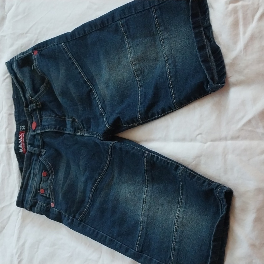 Kaalu kids burmuda denim shorts size 14
